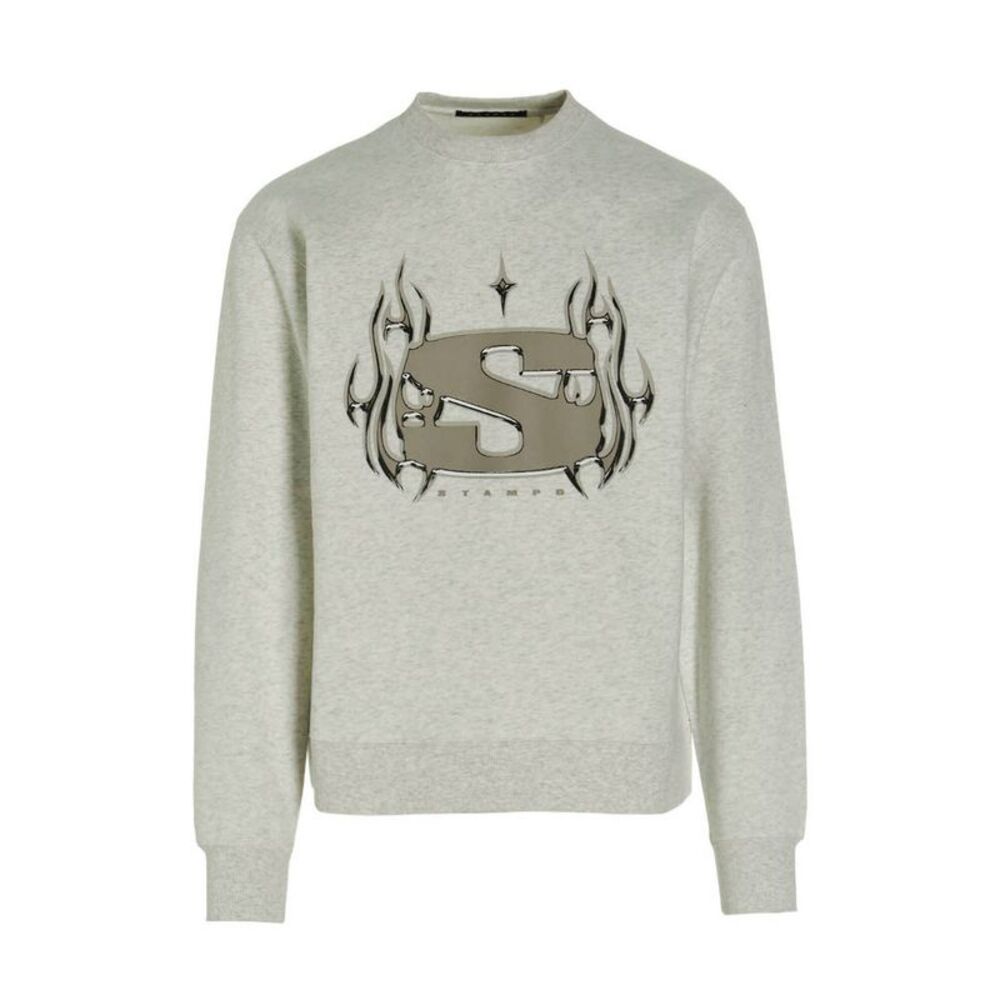 STAMPD Gray Cotton Men's Sweatshirt